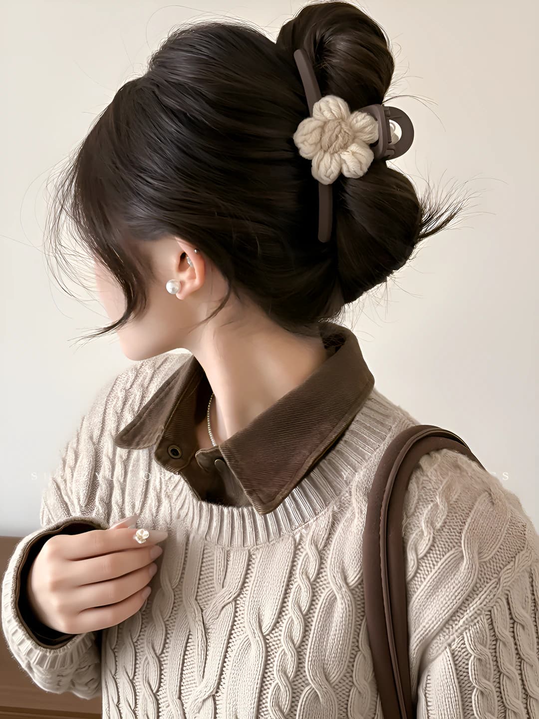 Khaki flowers 13 cm