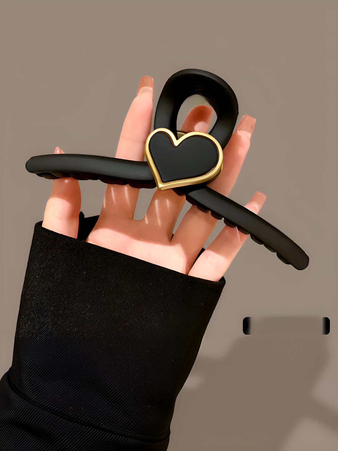 5# Qora katta yurak qisqich, 13 cm
