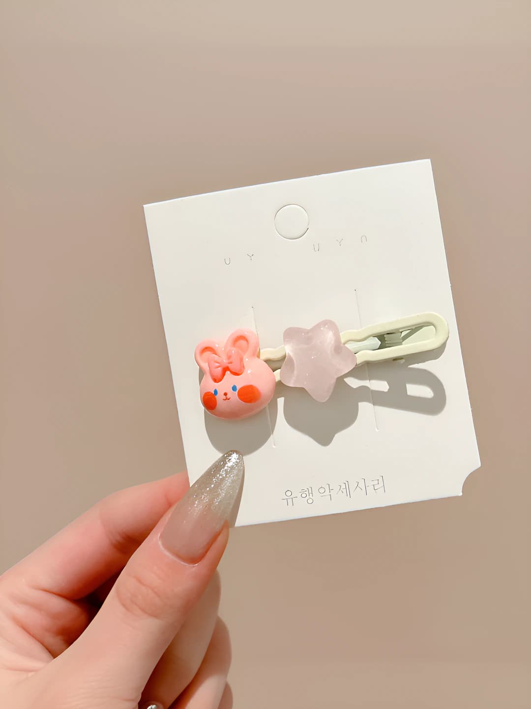 Pink rabbit, 6 cm