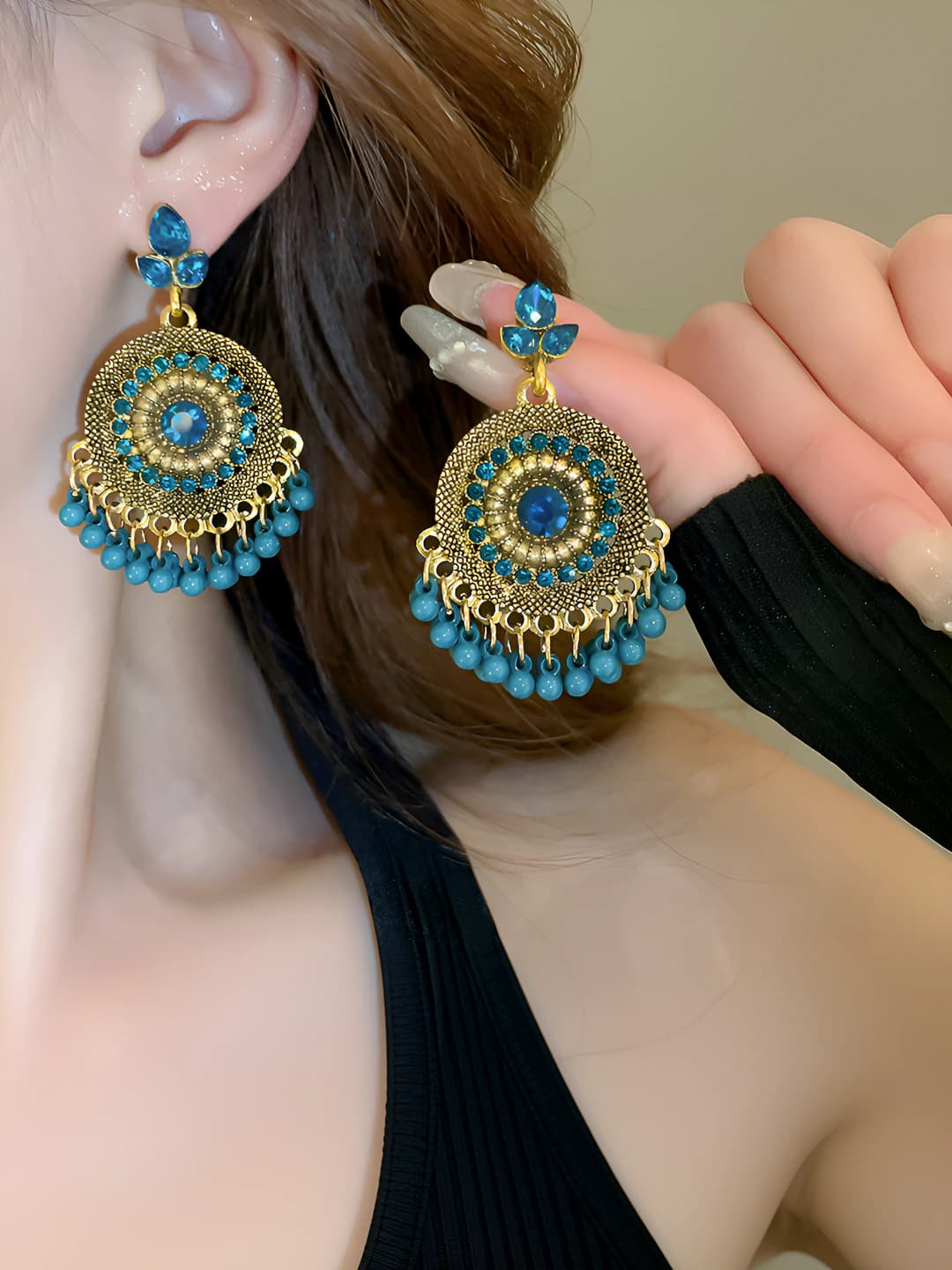 Серебряная игла - Золотой - Синий