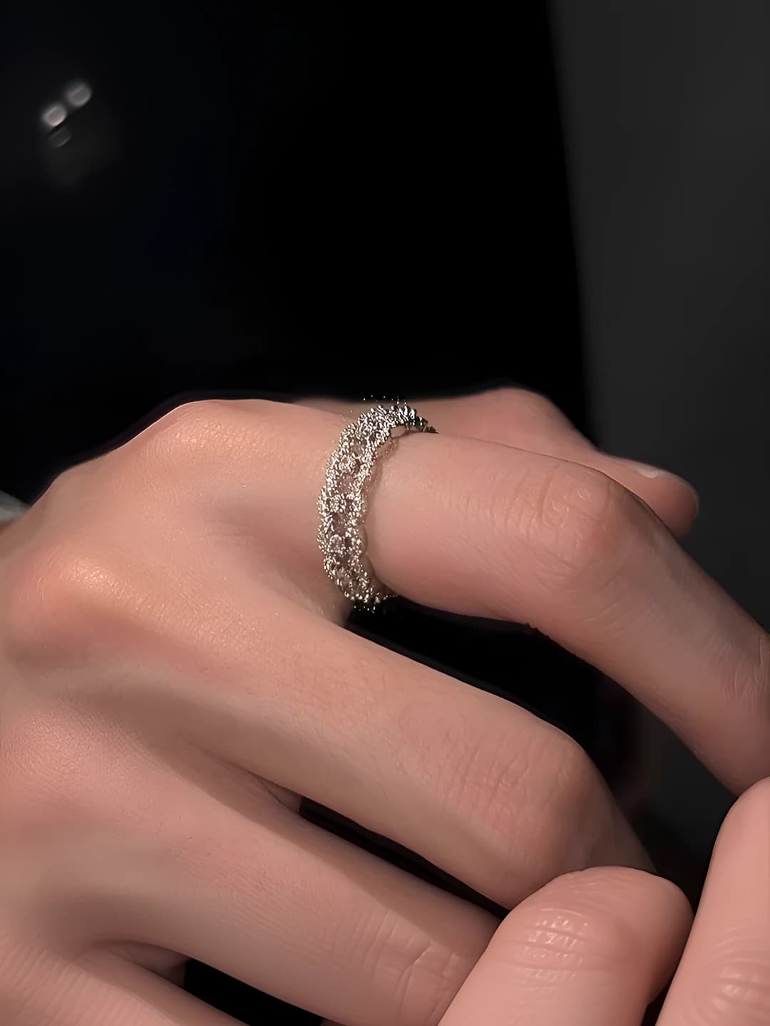 J361 Paved Diamond Ring