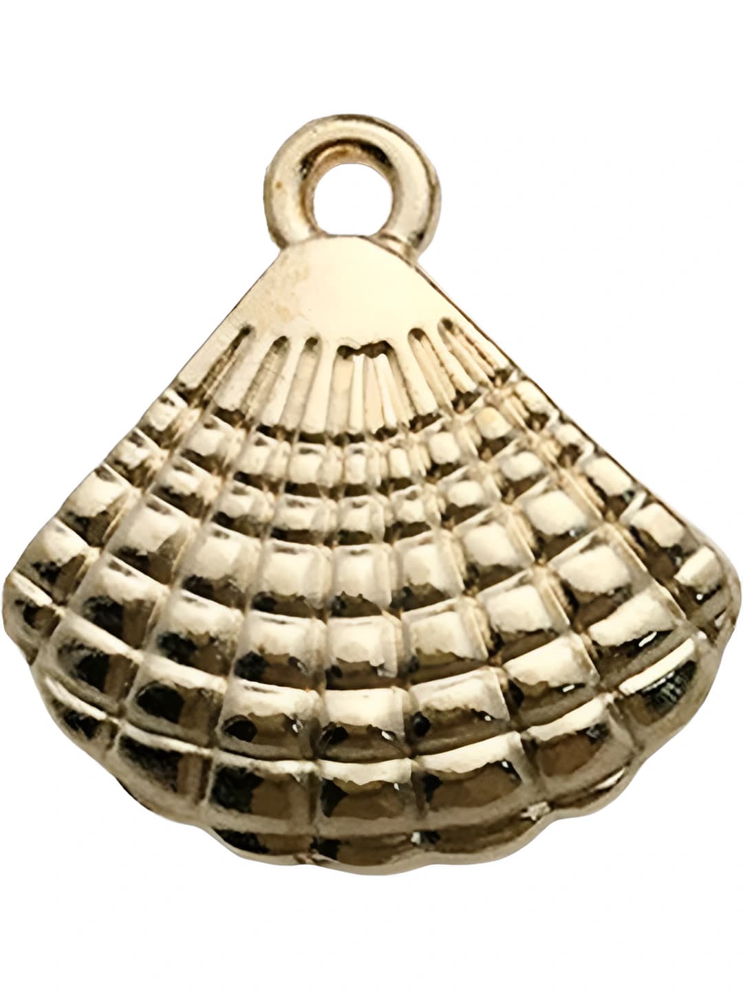 K gold, shell 16x16.5mm-1g