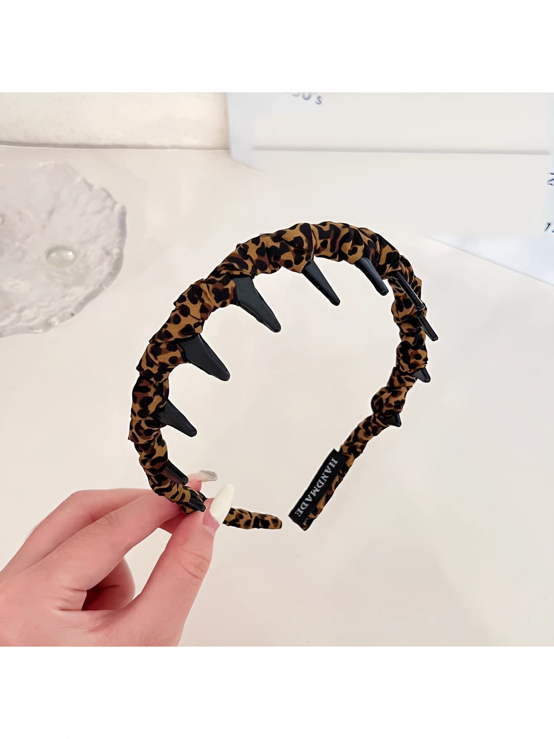 Leopard wavy headband