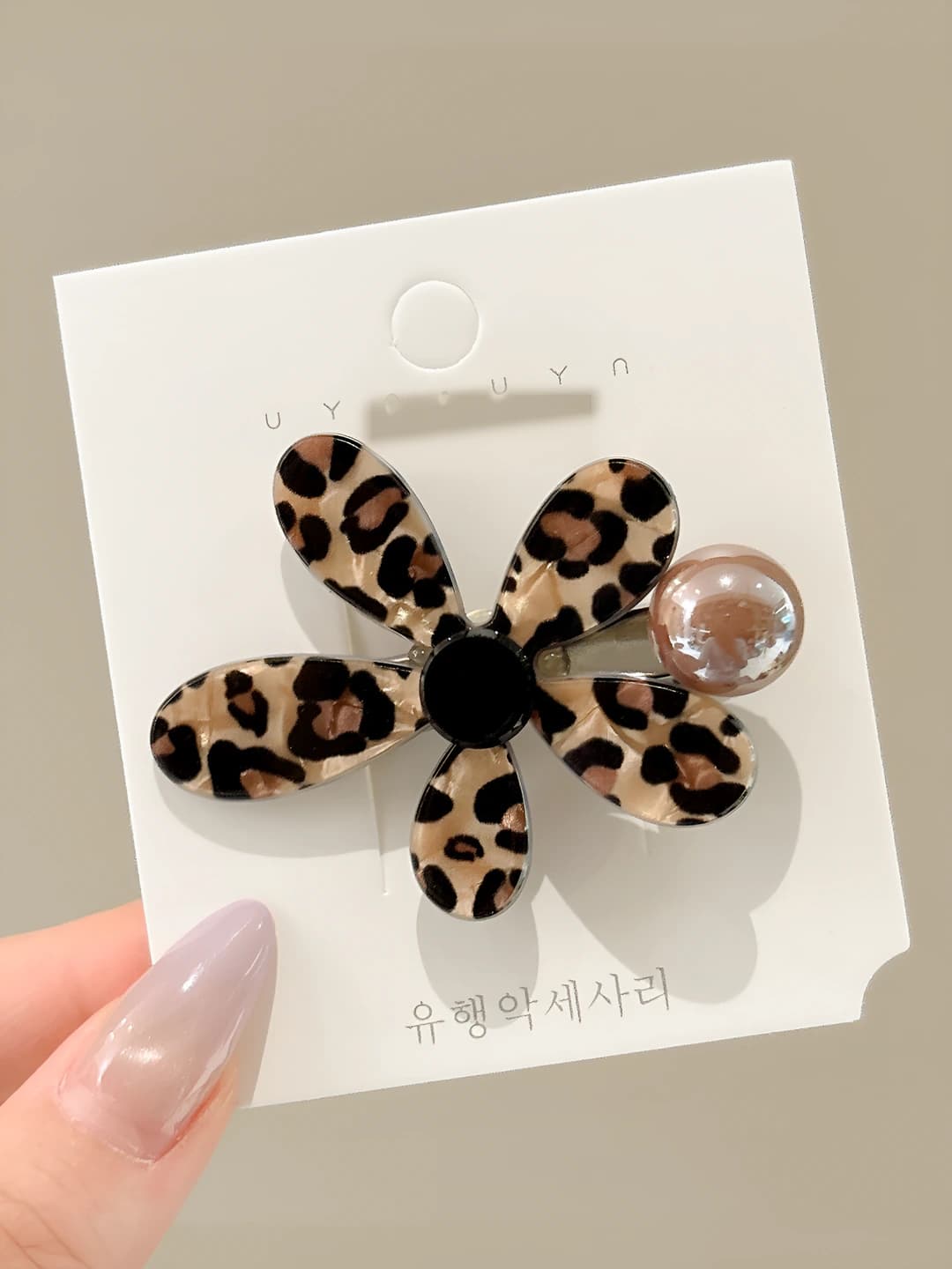 1# Leopard guli qisqich 1 dona ~6.5 sm