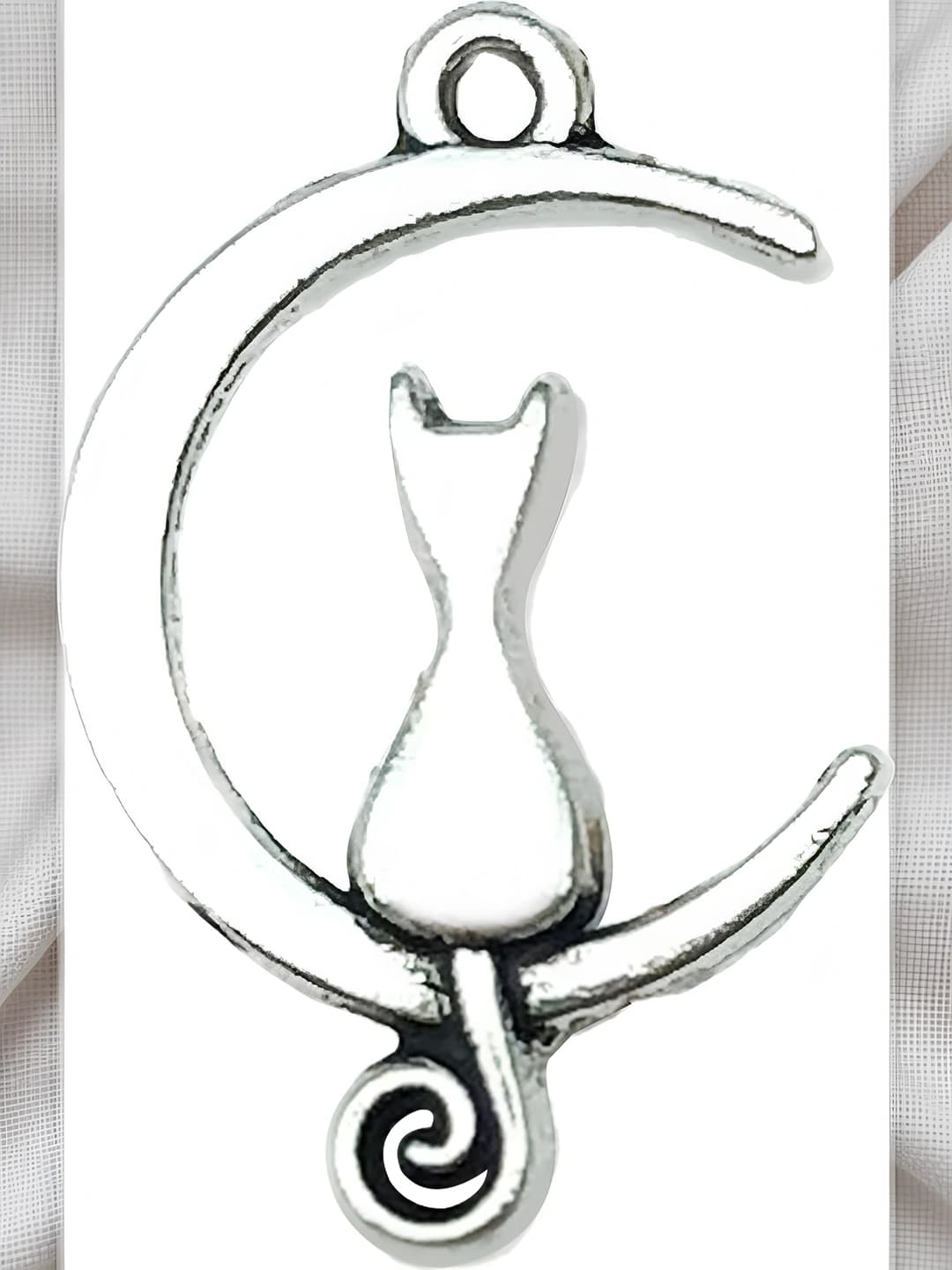 1 шт луна кошка 21x13mm