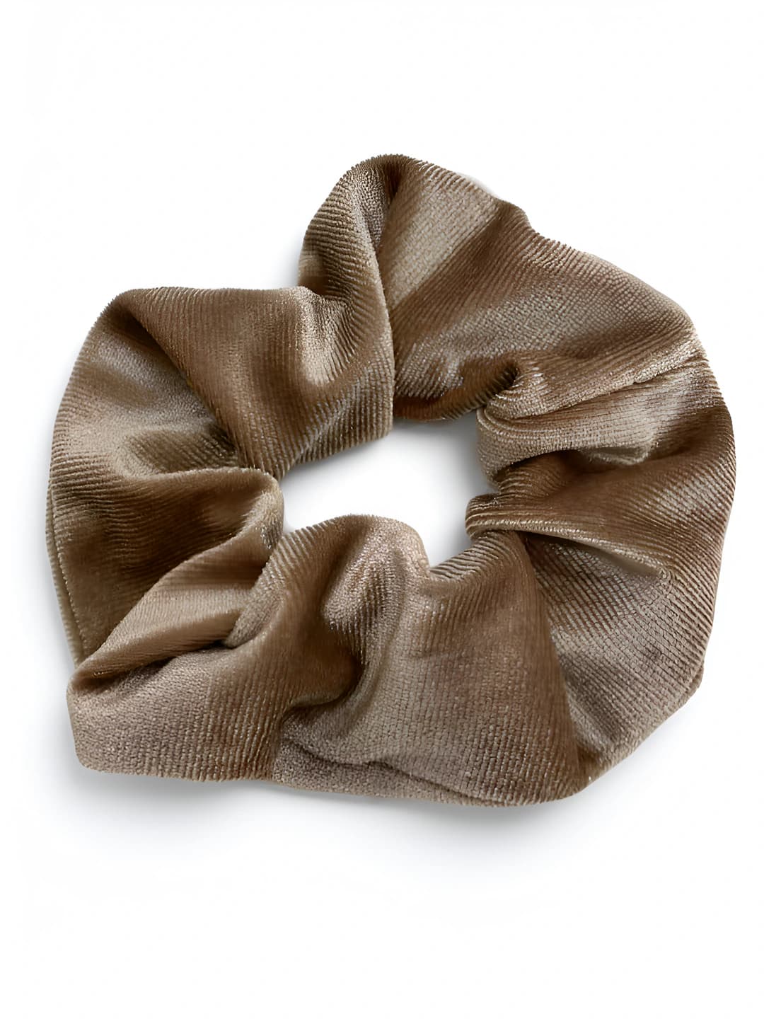 2# velvet scrunchie - light coffee