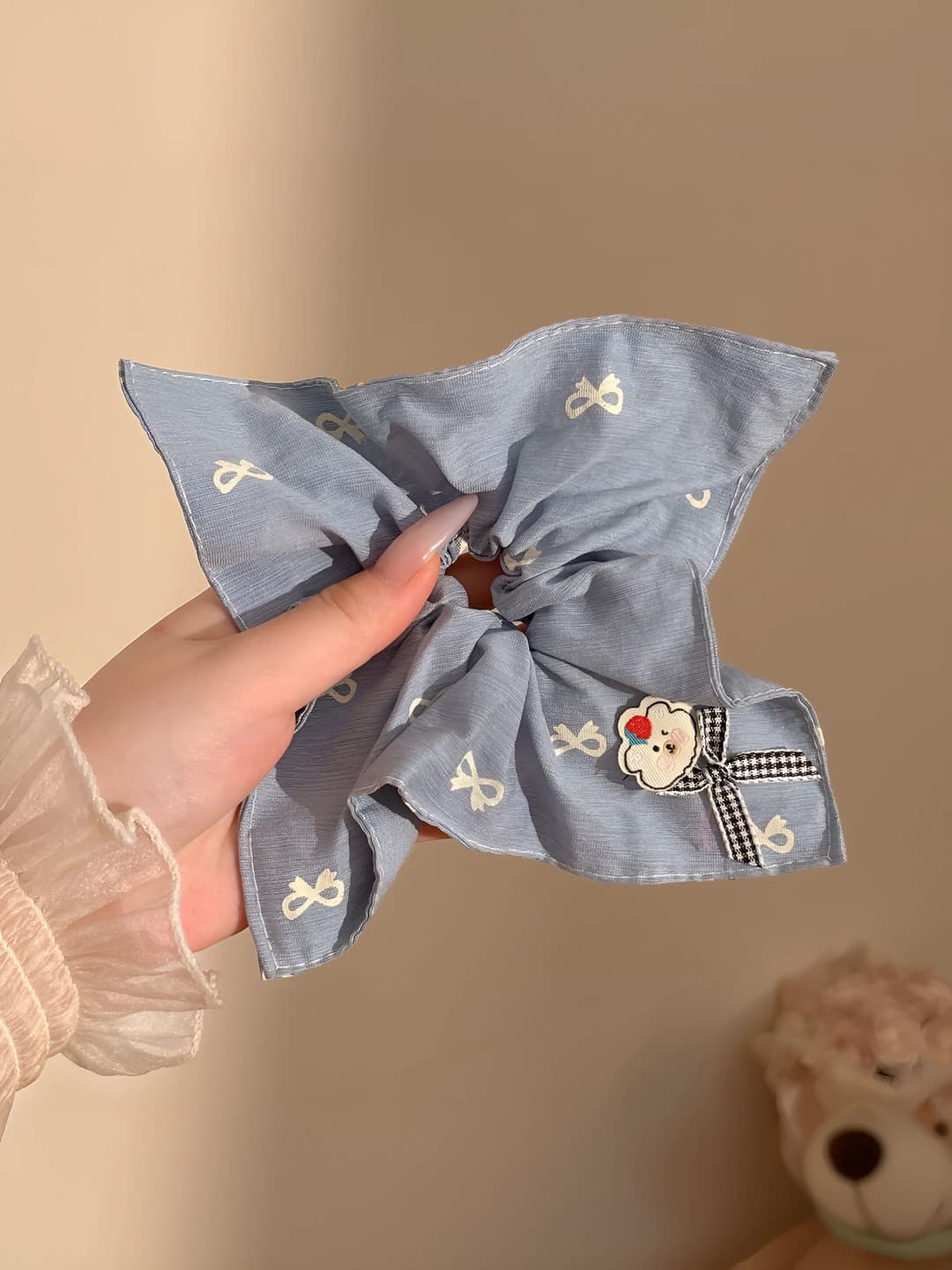 Blue bow ~12 cm