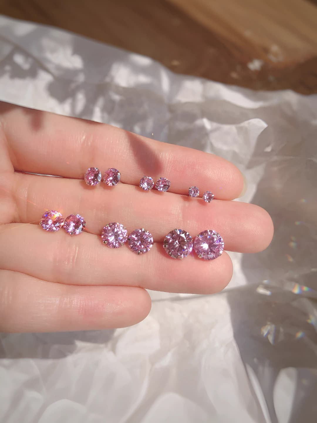 Pushti 3 mm quloq uzuklari juft