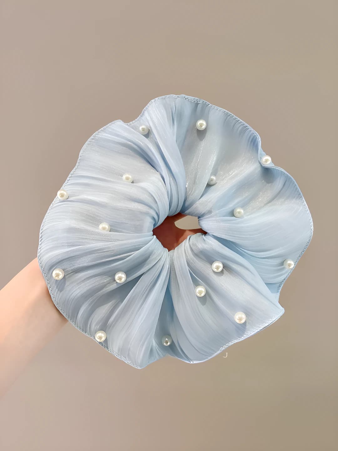 3# Blue pearl ruffle 20 cm