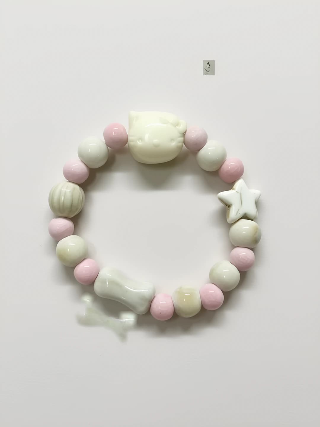 Pink ceramic cat