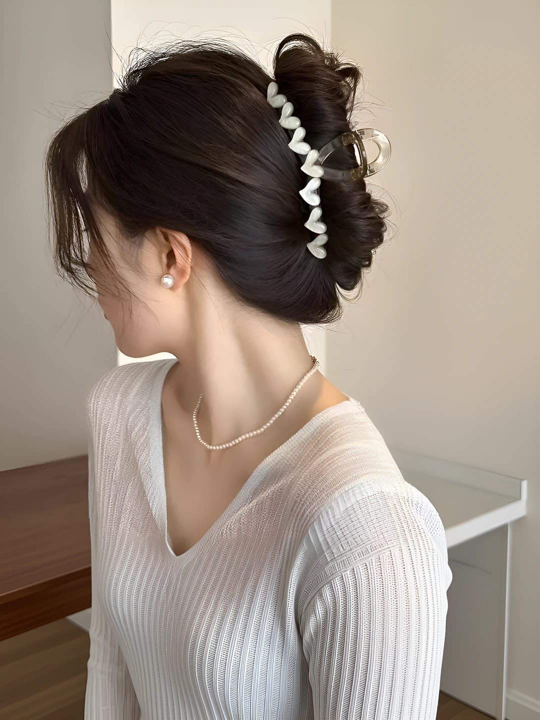 9# Серо-зелёный, сердце, 13 см