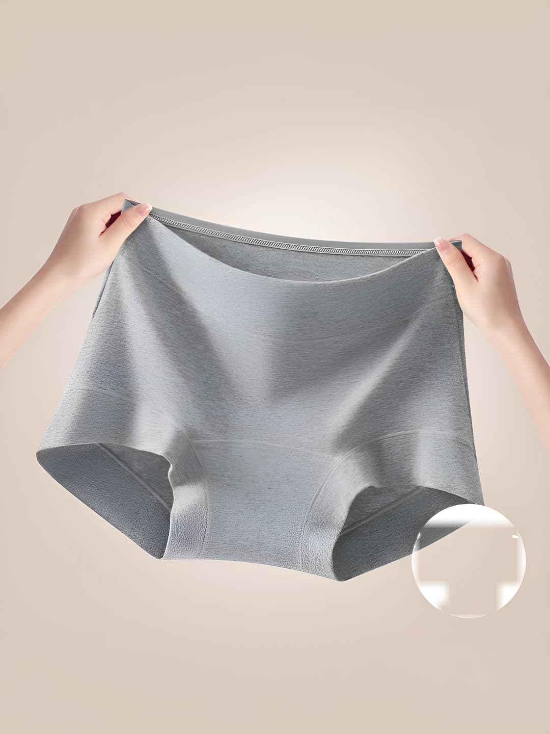 Women's pure cotton briefs: 10A antibacterial, seamless, breathable, hip-lifting, sports style, all-season