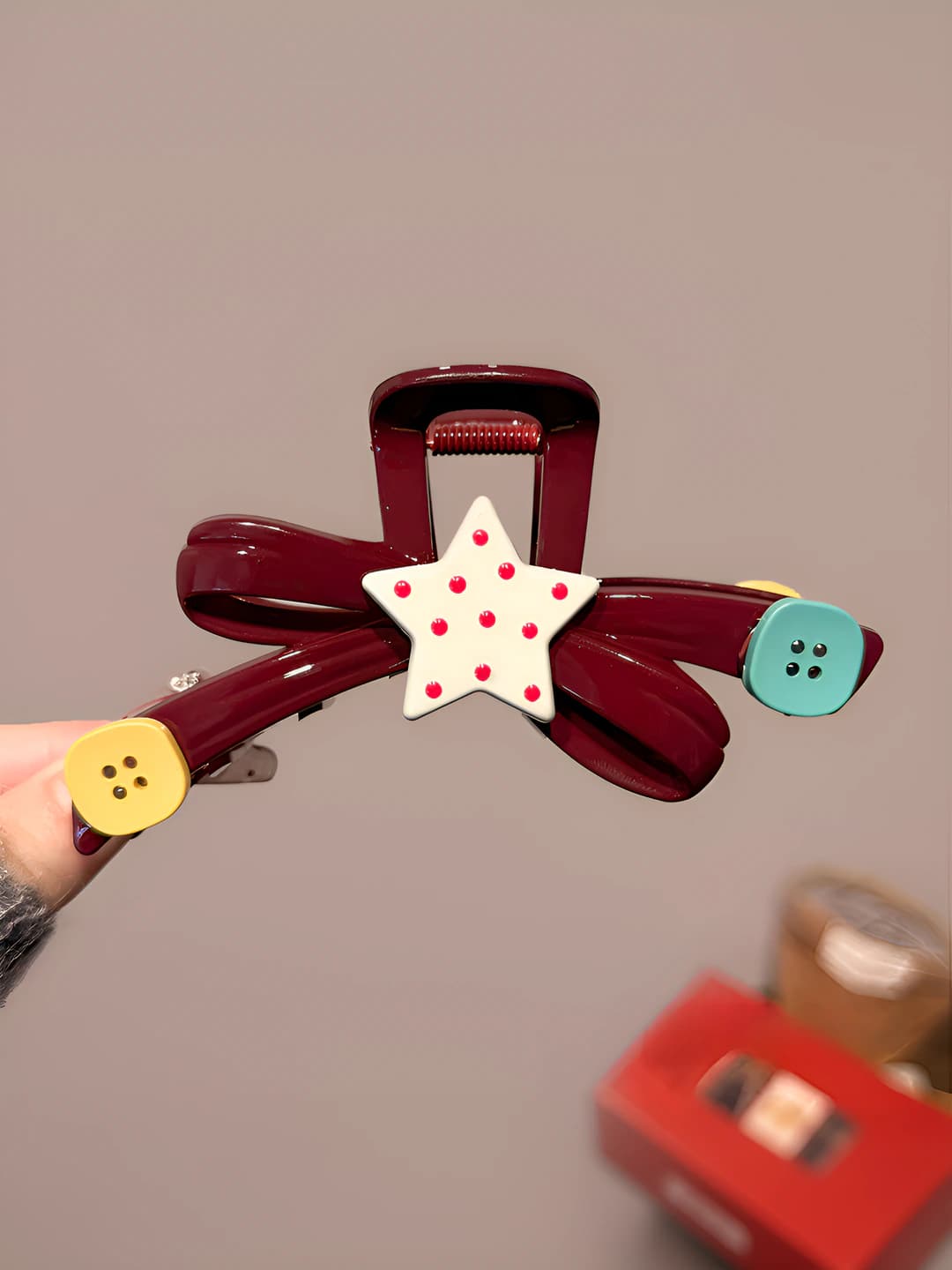 Wine red (approx. 11 cm)