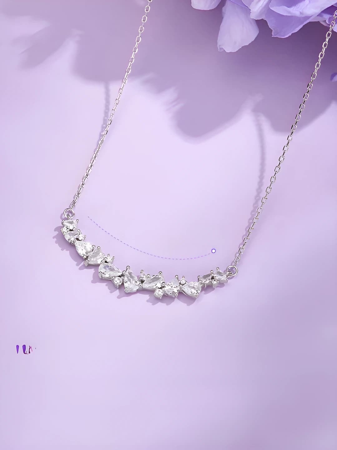 Wisteria flower necklace