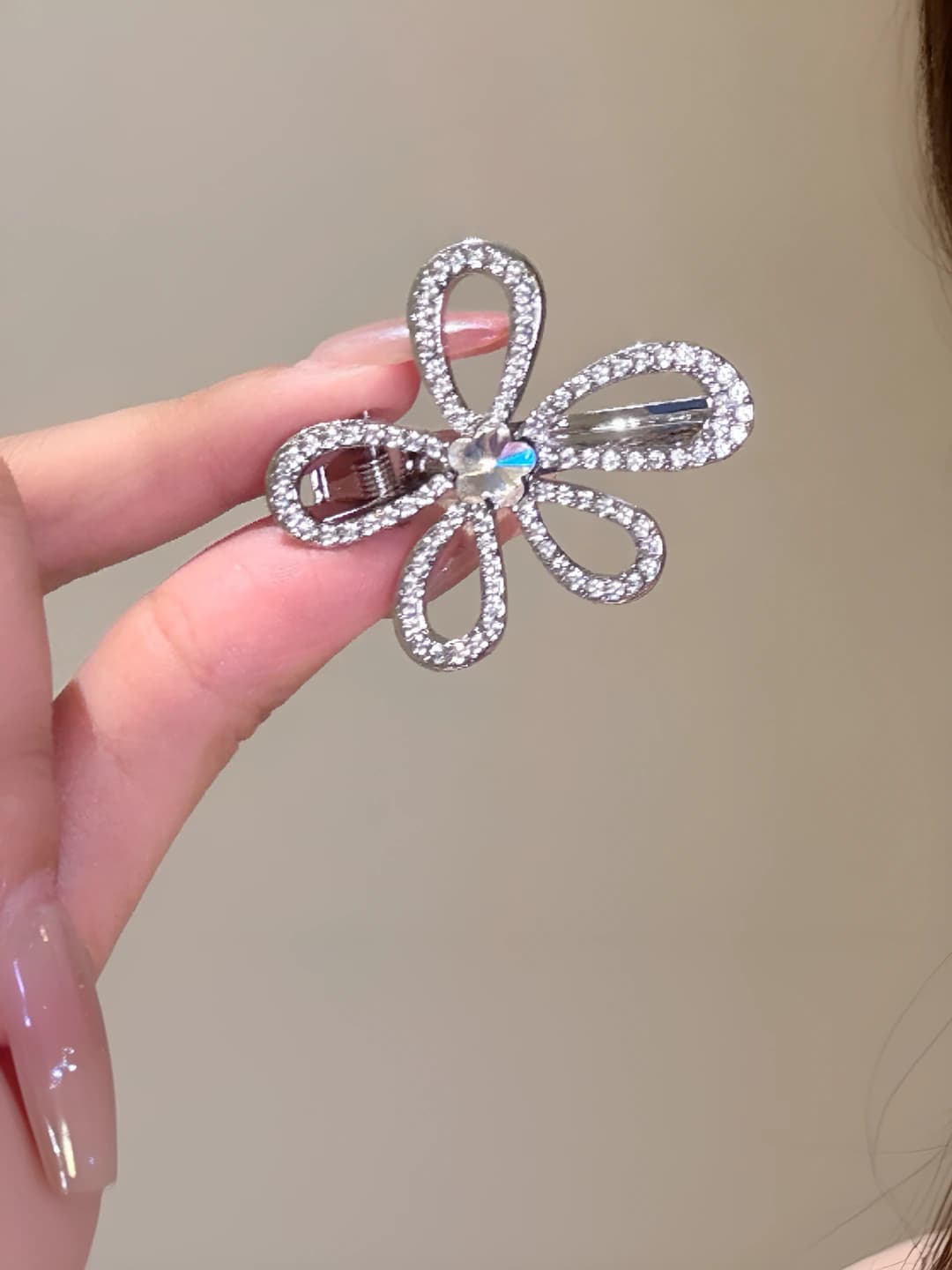 1# Floral duckbill clip 5.2 cm