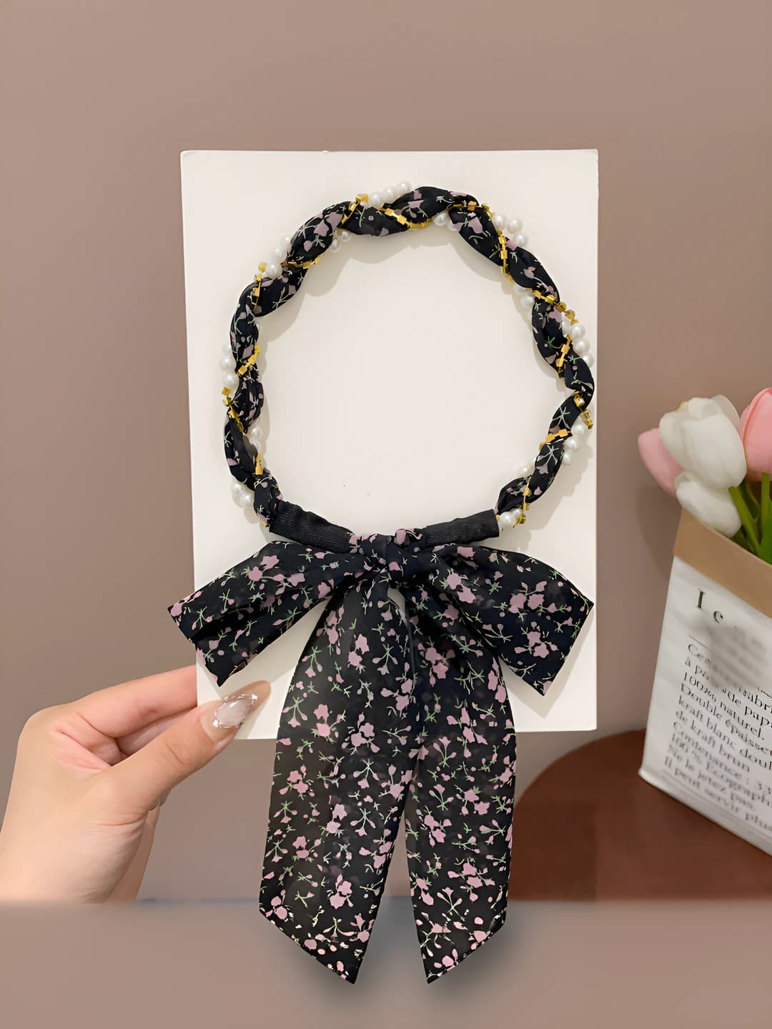 3# Black floral