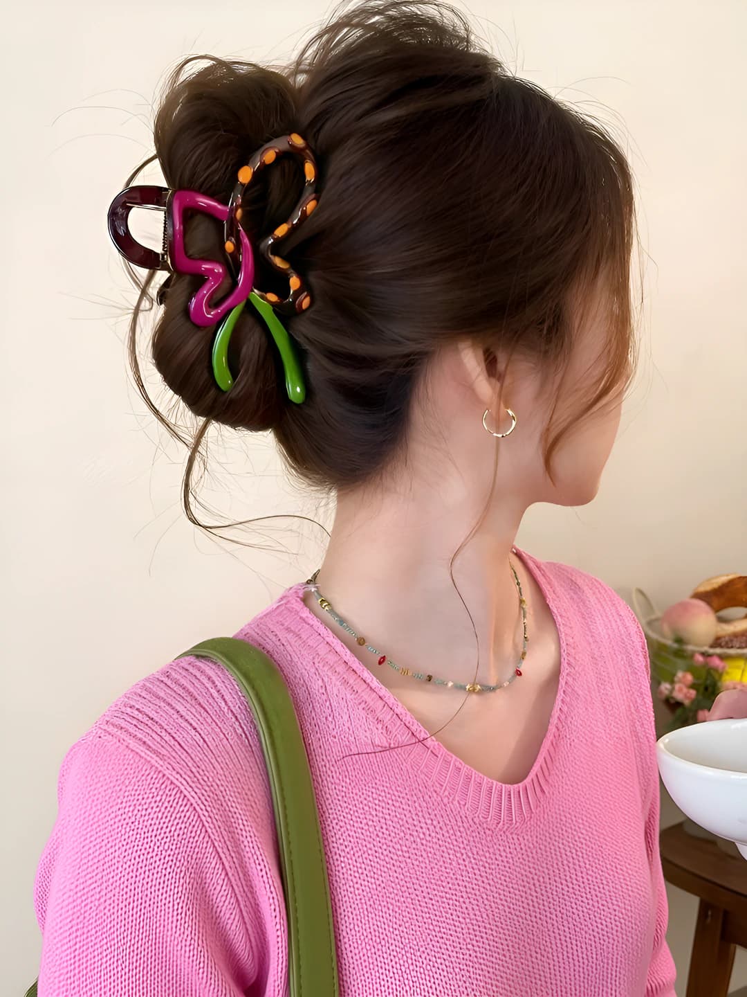 Pink-green, 10 cm