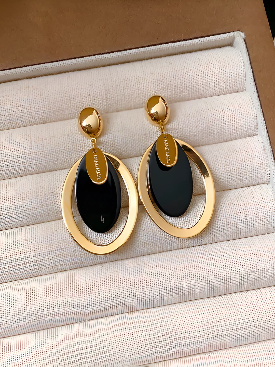 Gold, black, gold-plated
