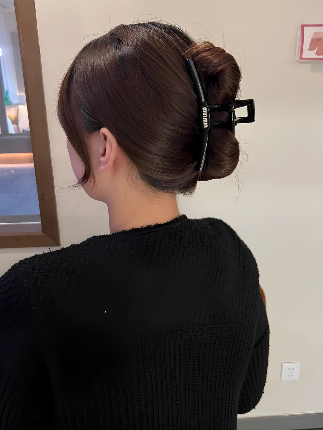 Bar clip with tag black-13 cm