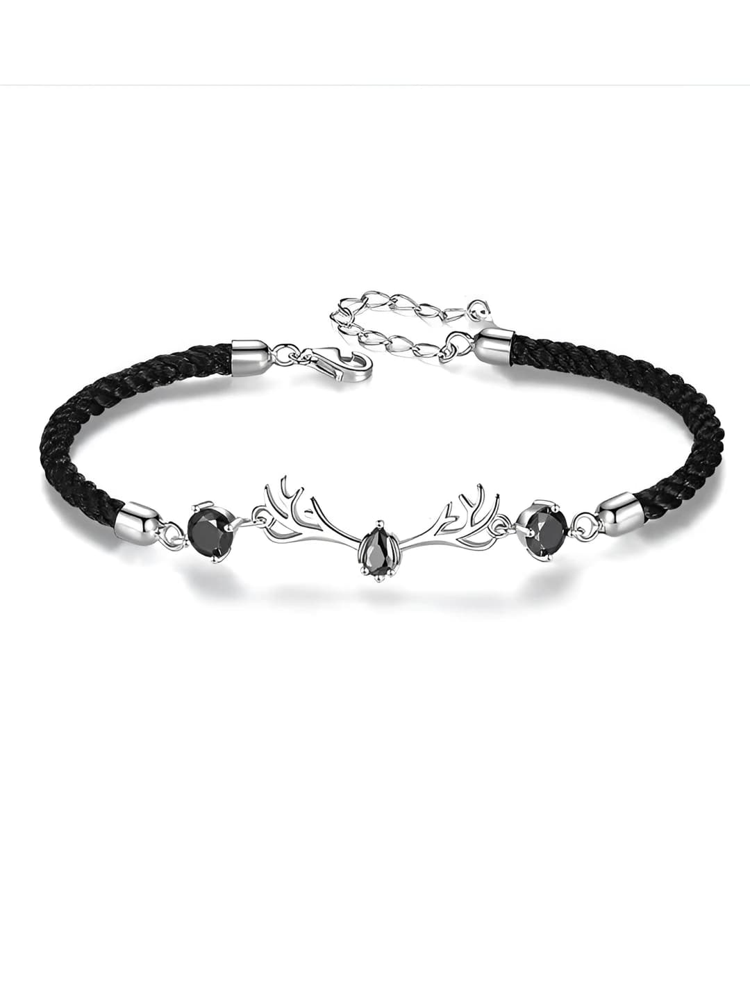 Men's - 3 zircon antler