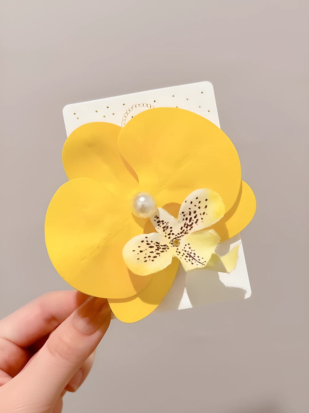 8# Sariq phalaenopsis o'lik qisqich