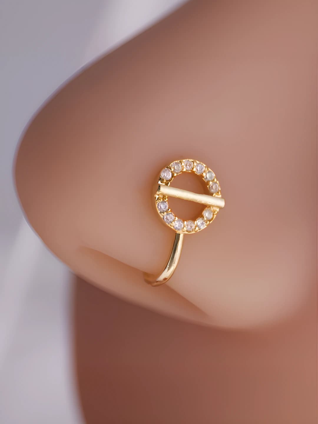 Planet zircon nose clip