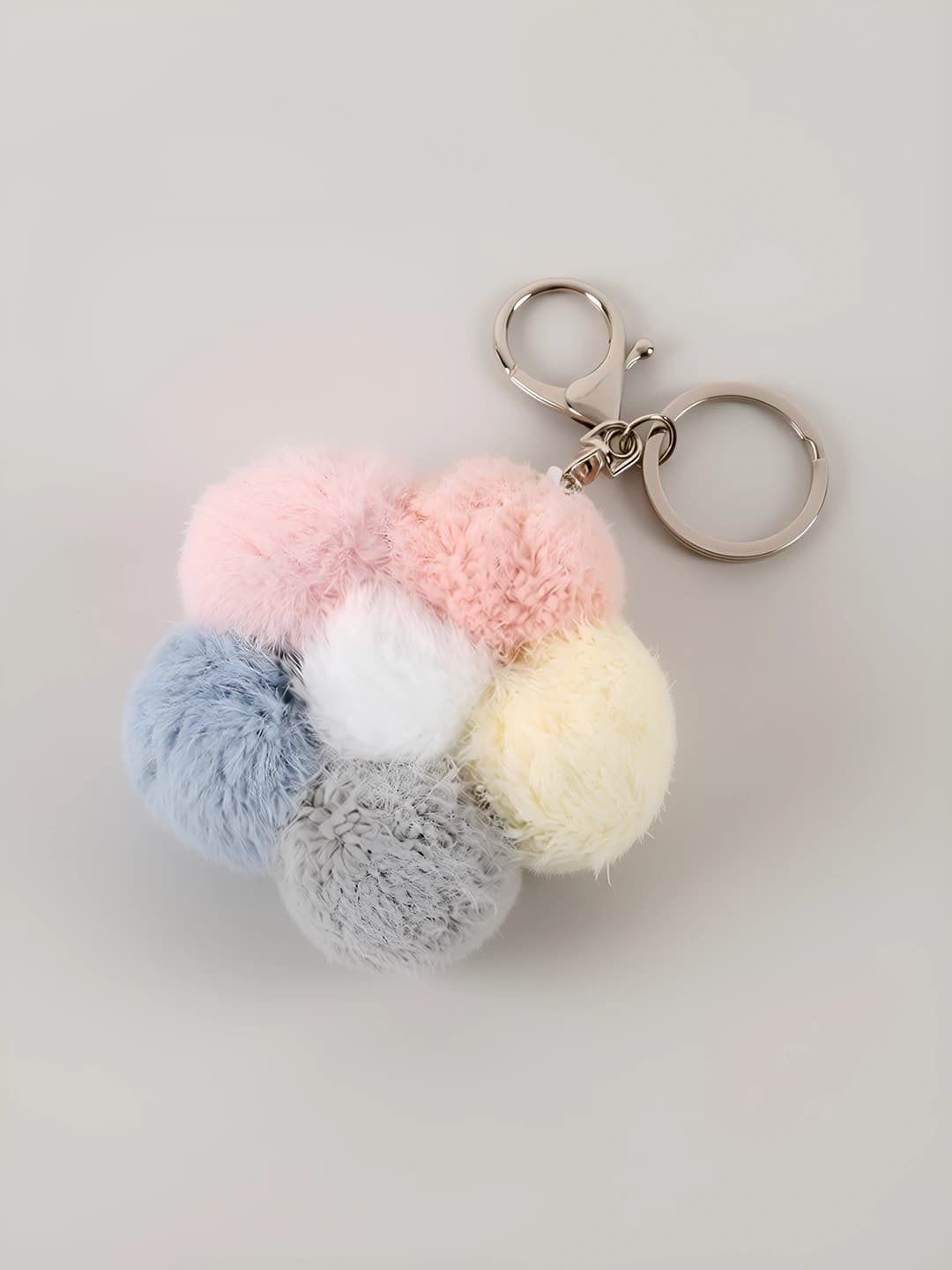 K5563 Plush flower charm Multicolour