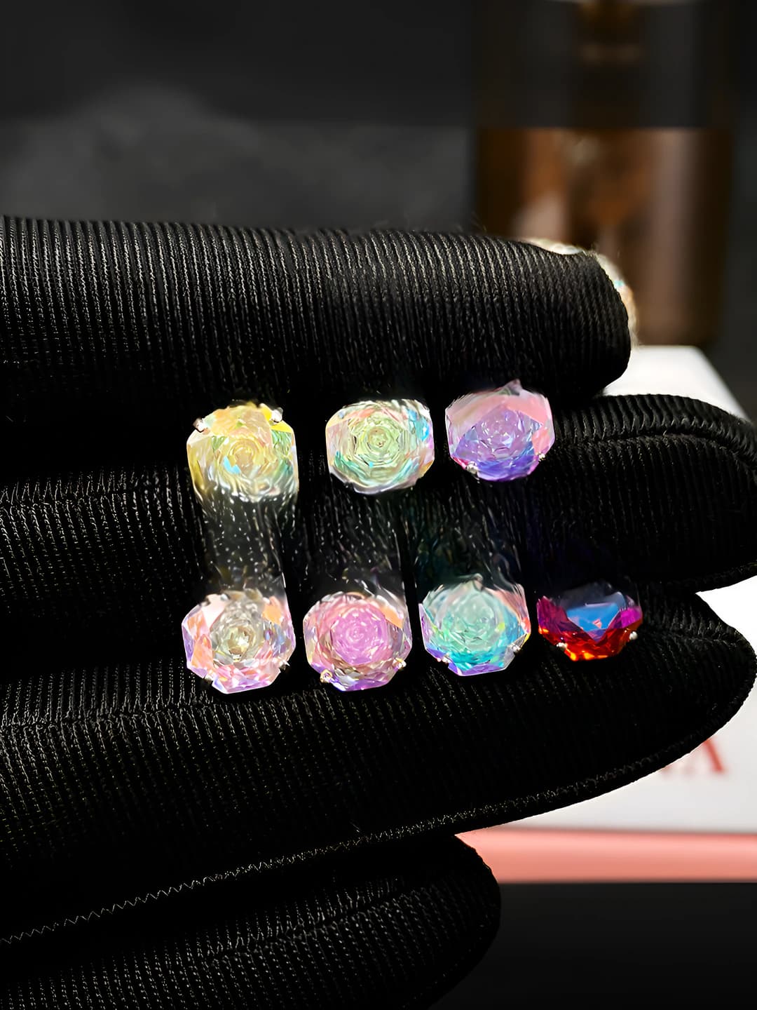 Pink multicolor, 1 pc, 8mm