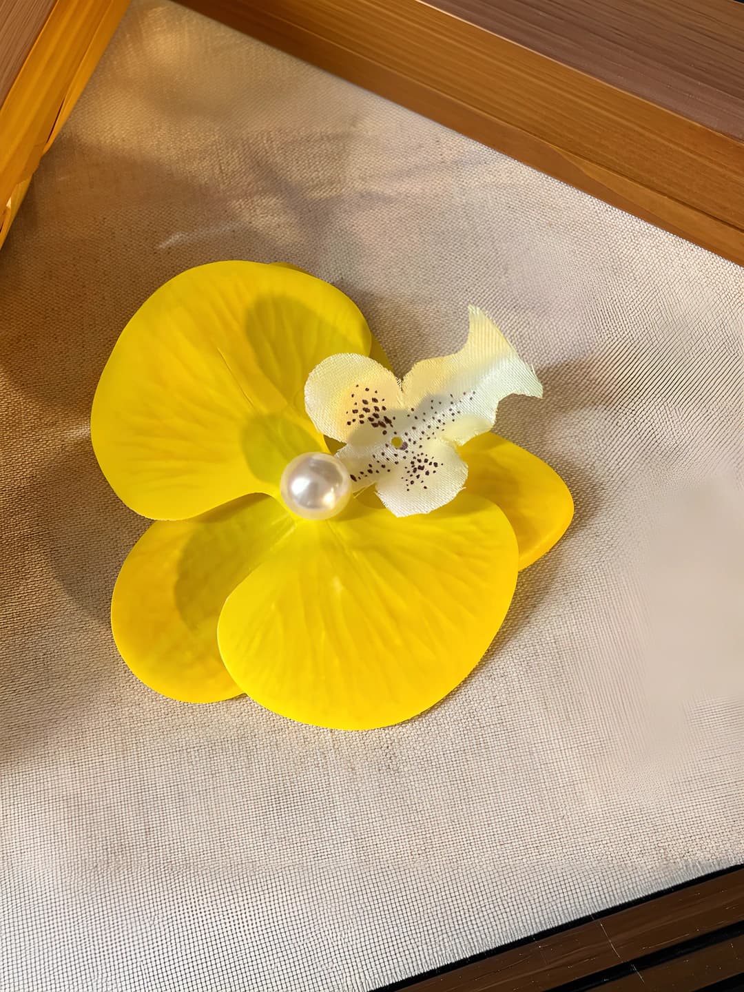 8# Жёлтый фаленопсис зажим (~4cm)
