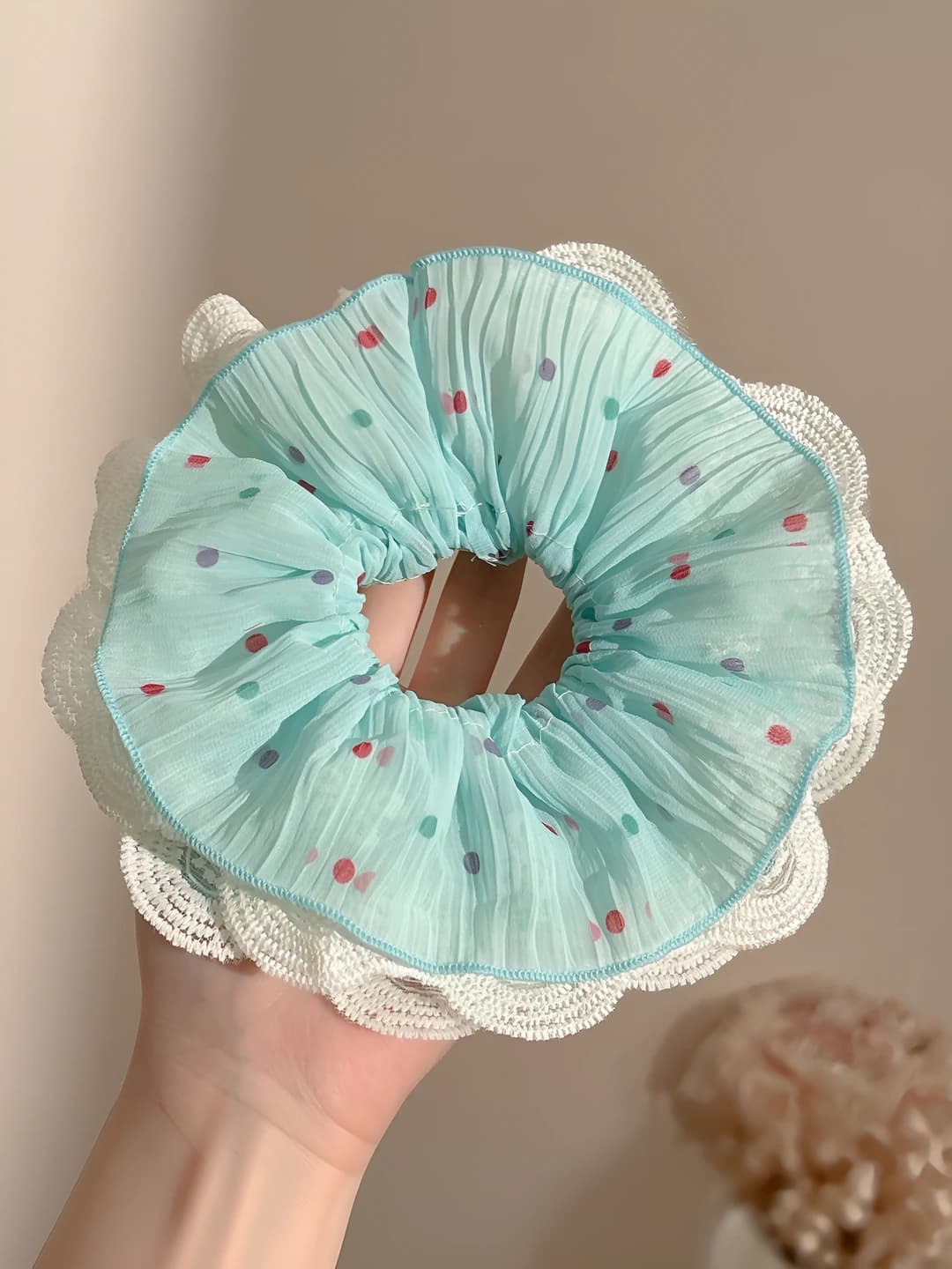 3# Teal lace 18 cm
