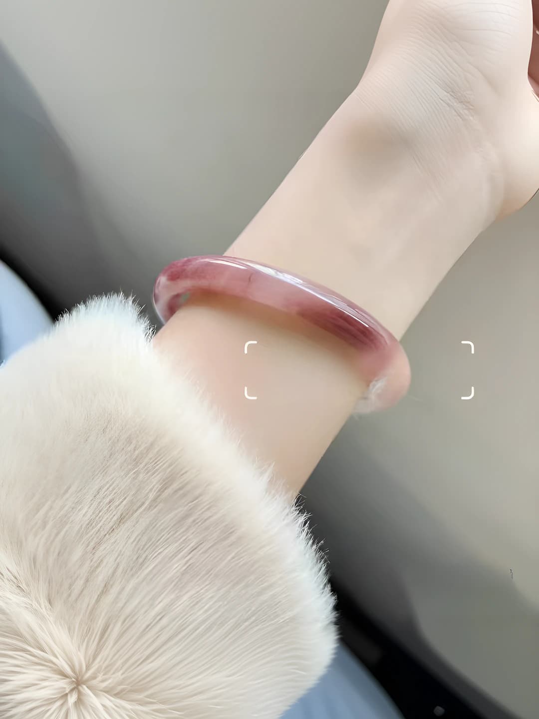 Thick bracelet violet 1 pc 58 mm