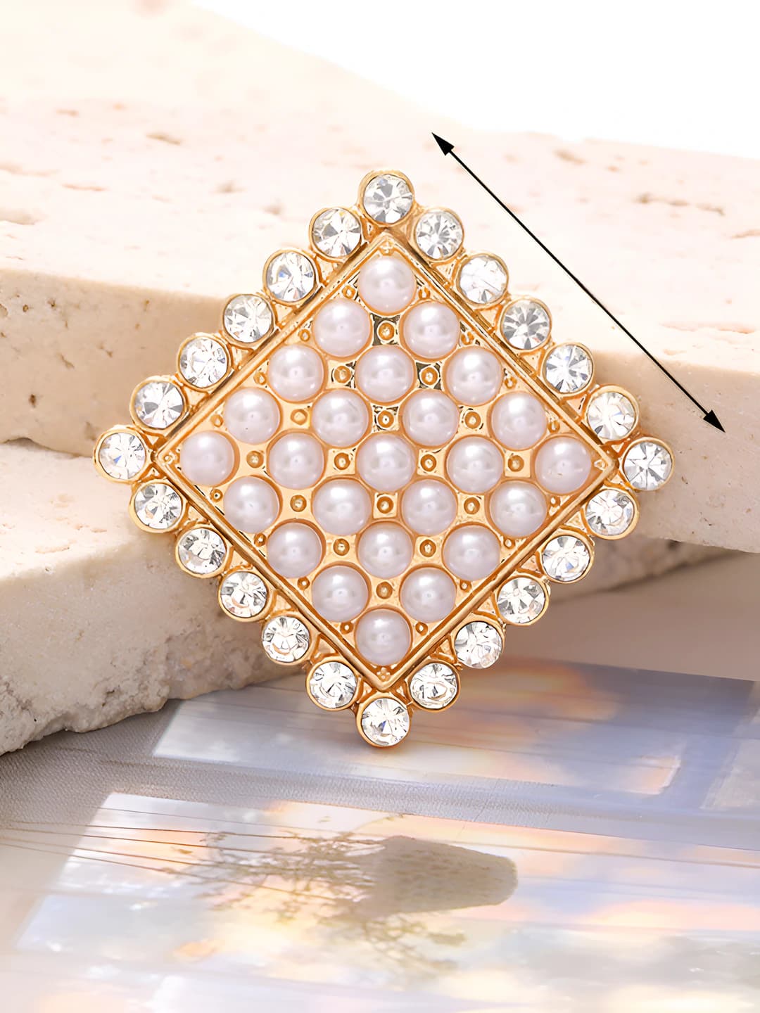 Pearl square Gold