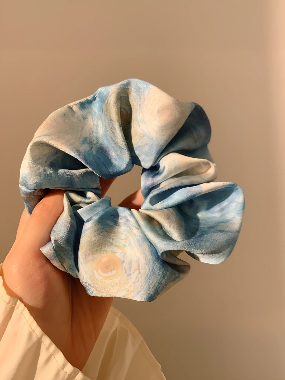 2# Tie-dye satin-blue 12 cm