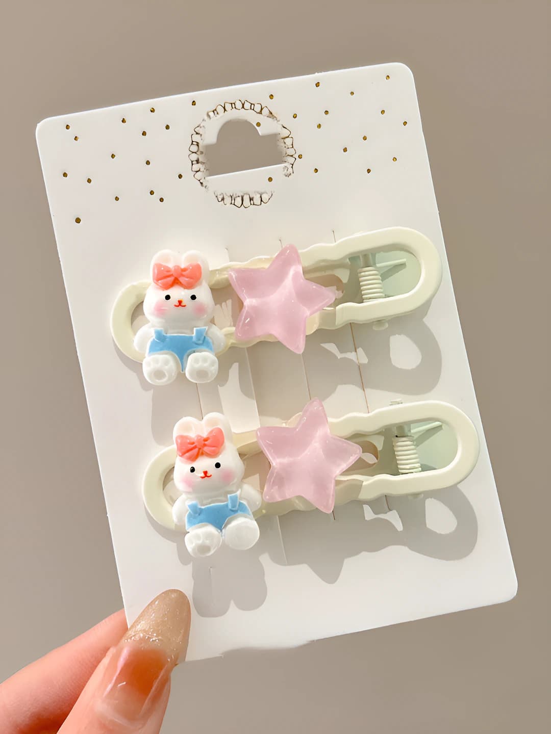 6# Strap stars, 1 pair, 6 cm