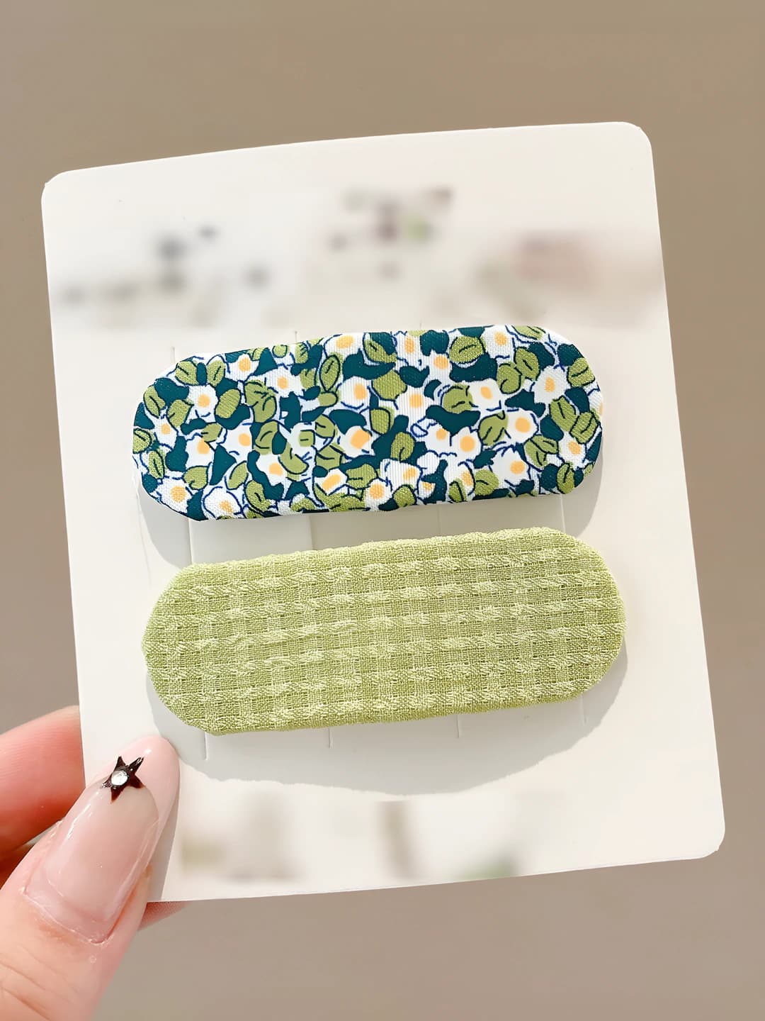 13# Green floral 2-piece set 6.5cm