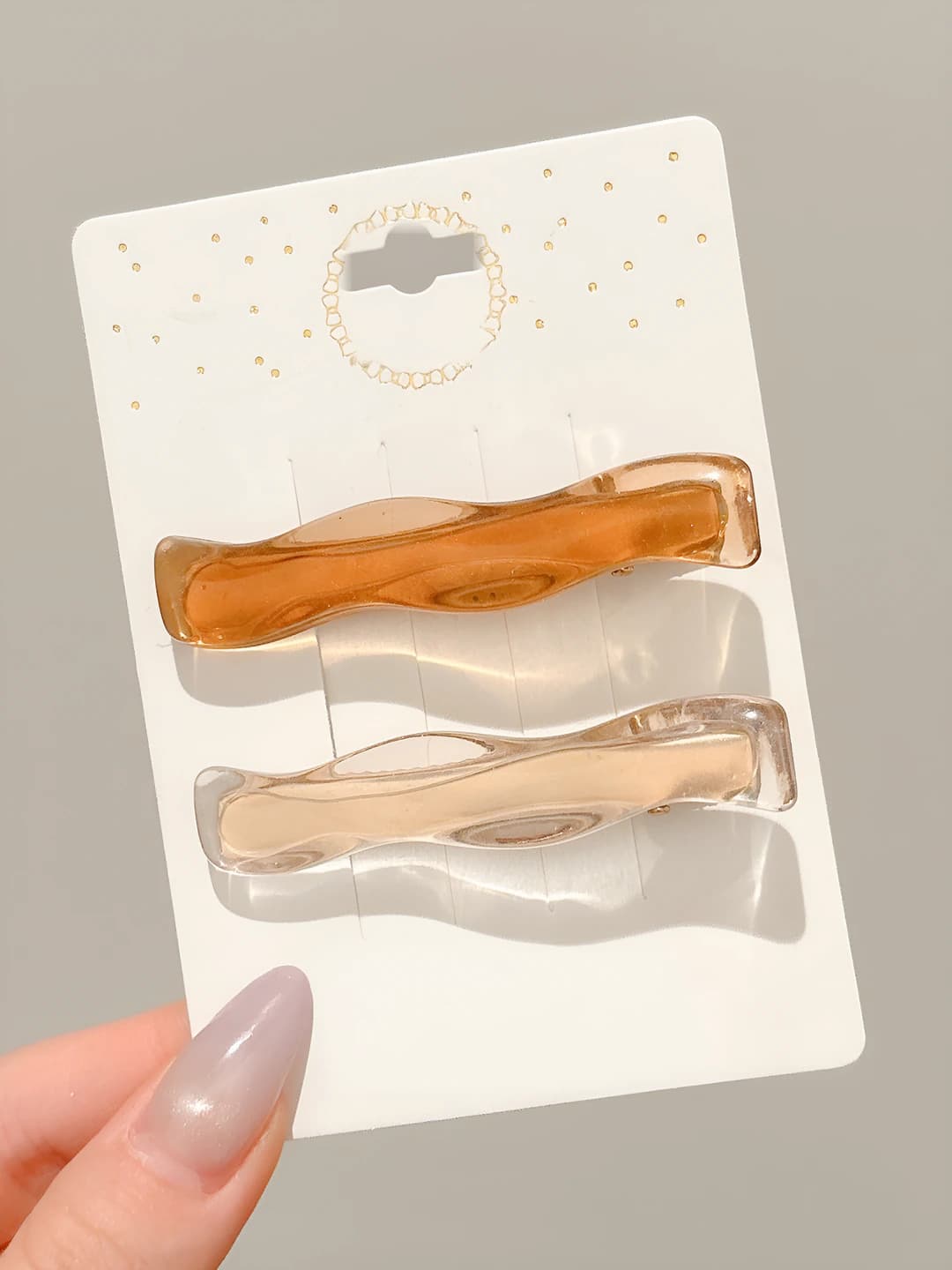 3# Coffee-White Pair (approx. 6.5 cm)