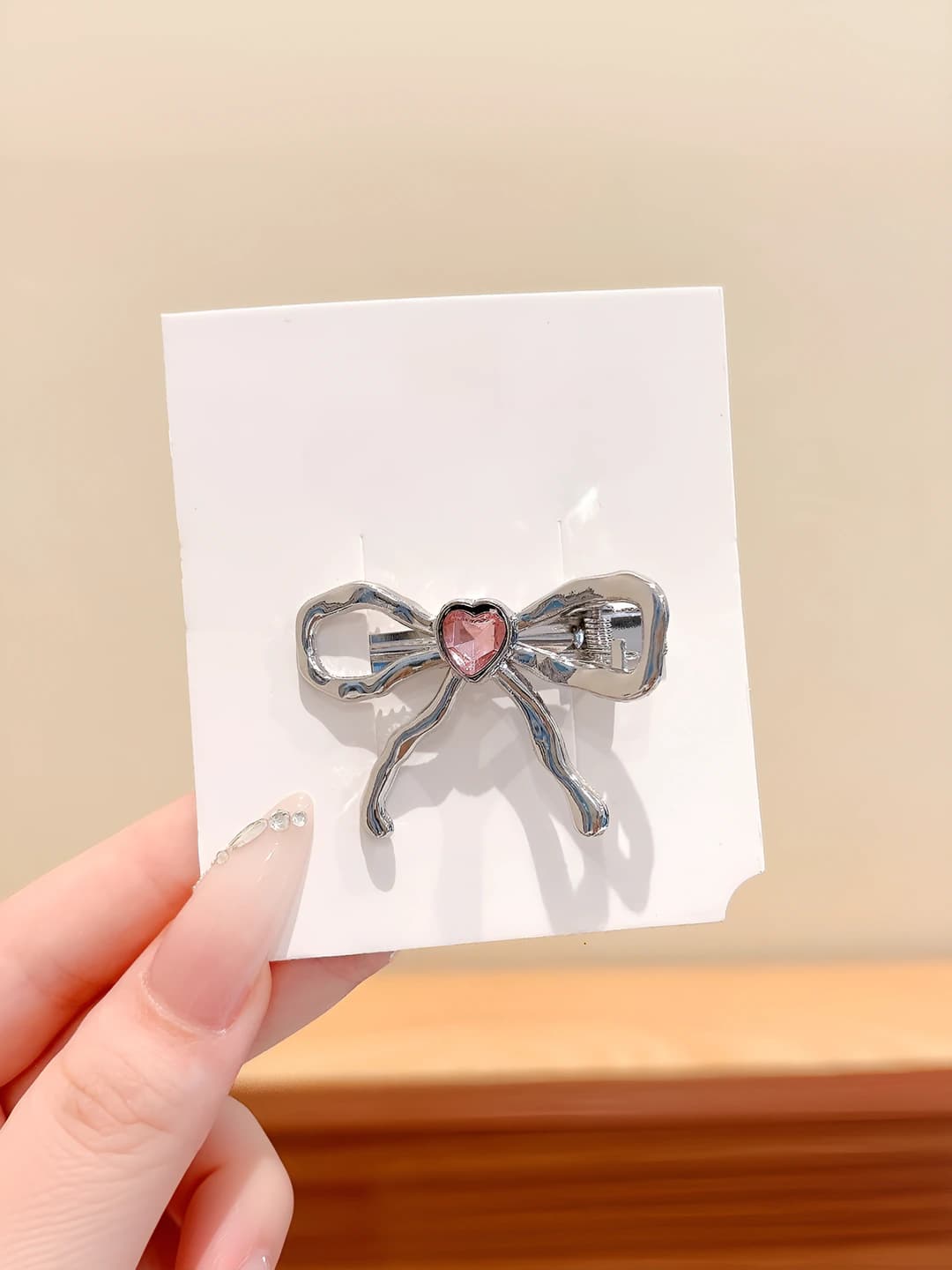 Розовое сердце ~5 см