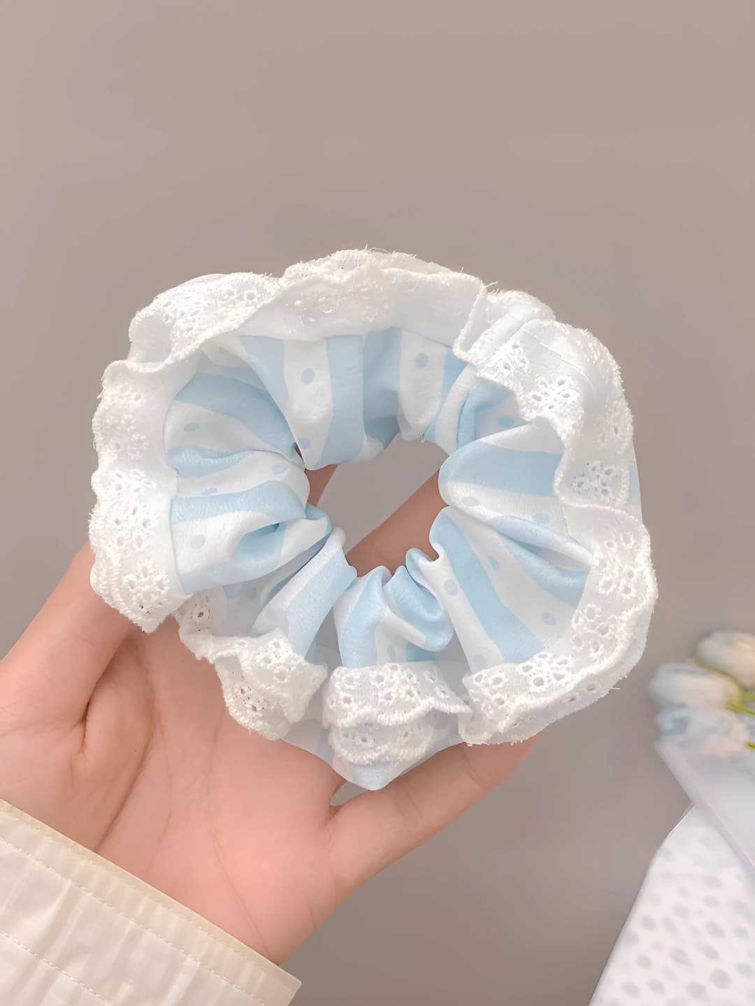 1# Синий горох кружево