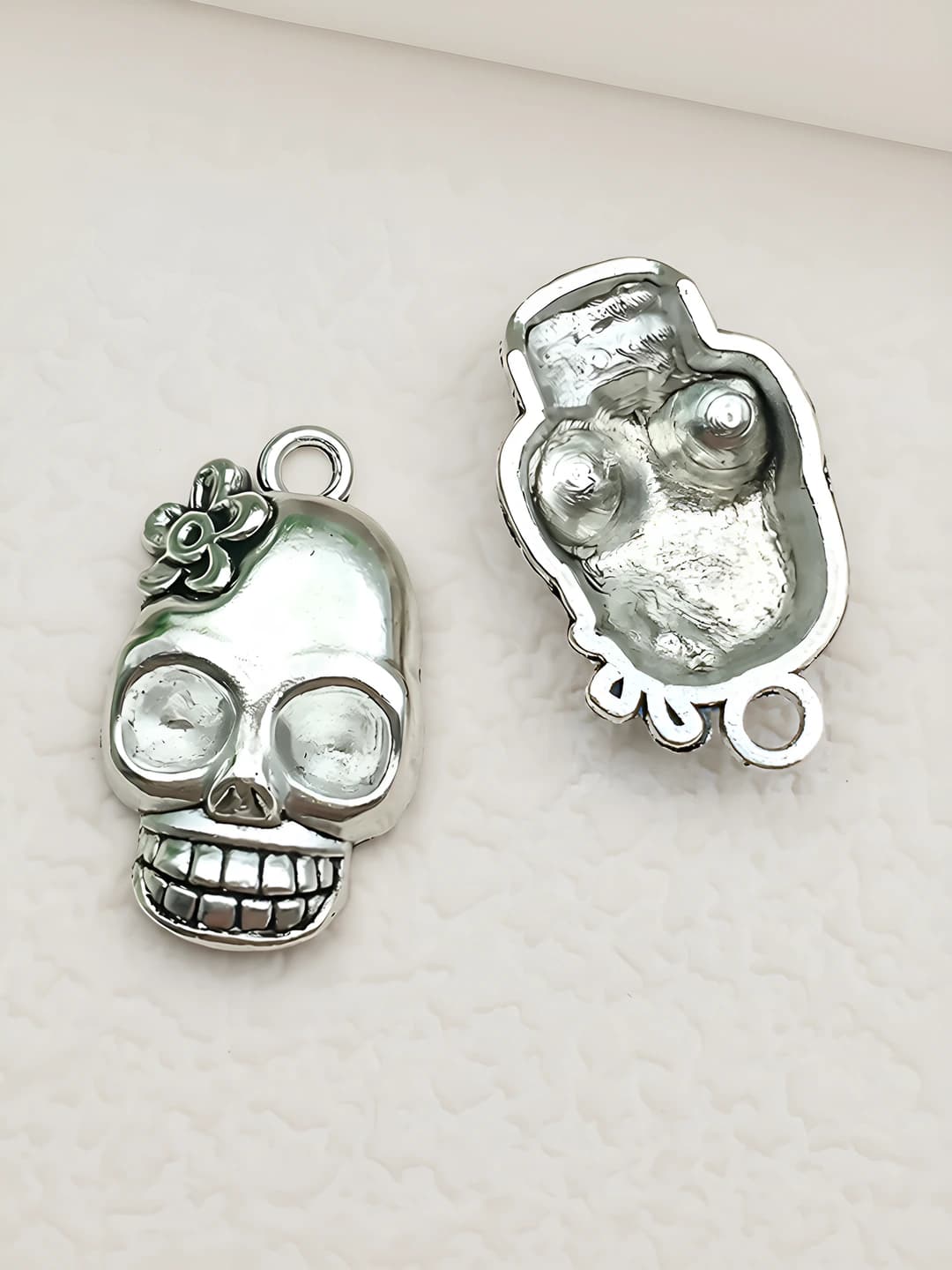 1 pc Halloween flower skull 13x21mm-1.7g-5804