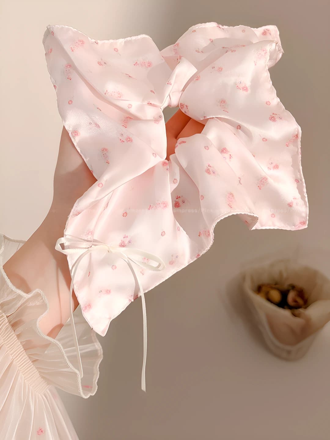 5# Satin mayda gullar 9 sm