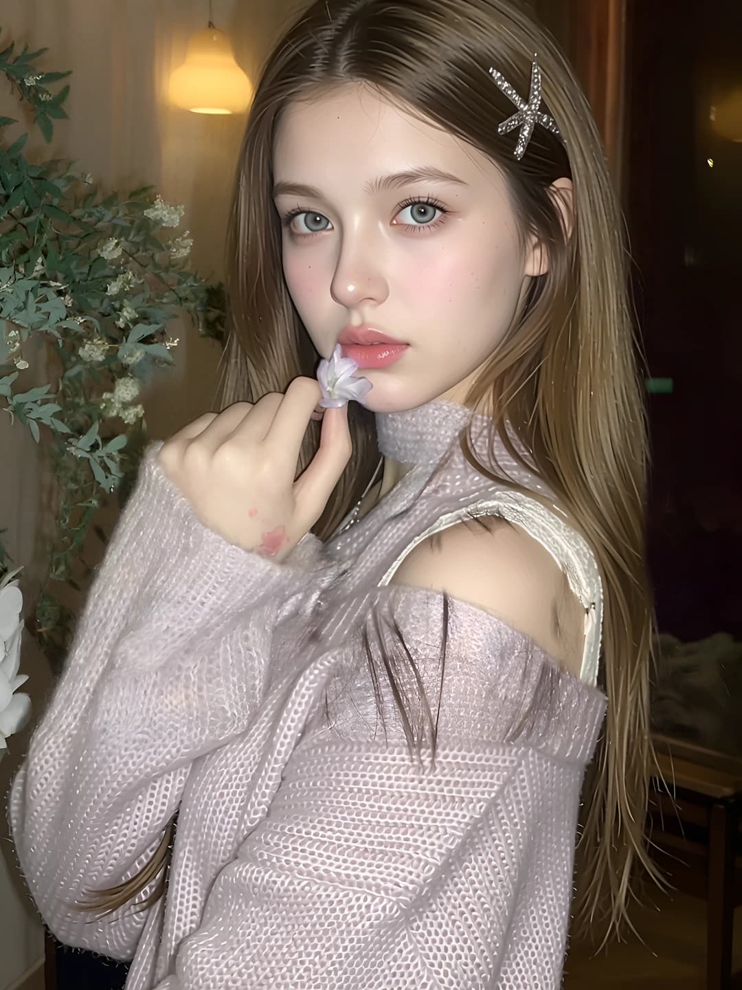 Серебряная звезда зажим
