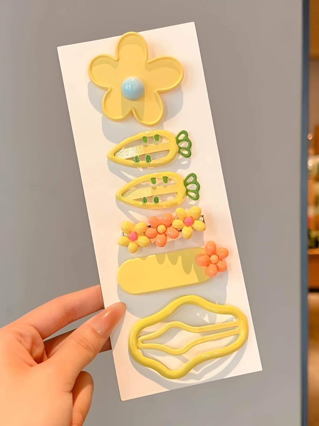 3# Yellow flowers & clouds, 6-piece set