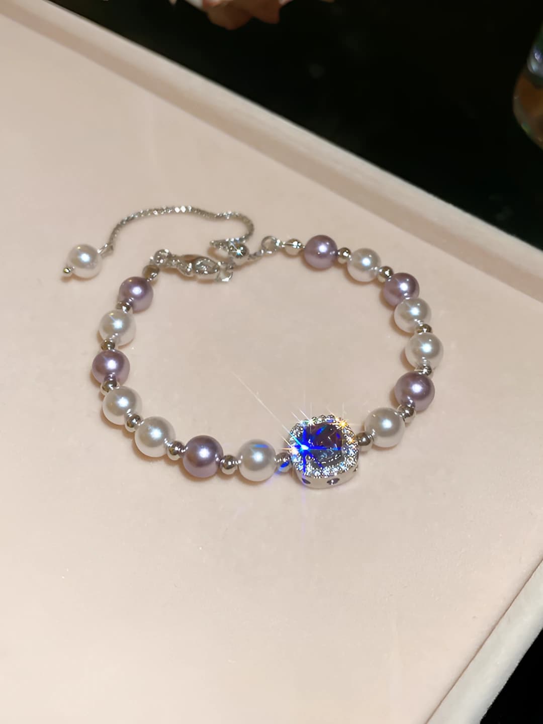 51# Bracelet - Silver - Purple - Pink