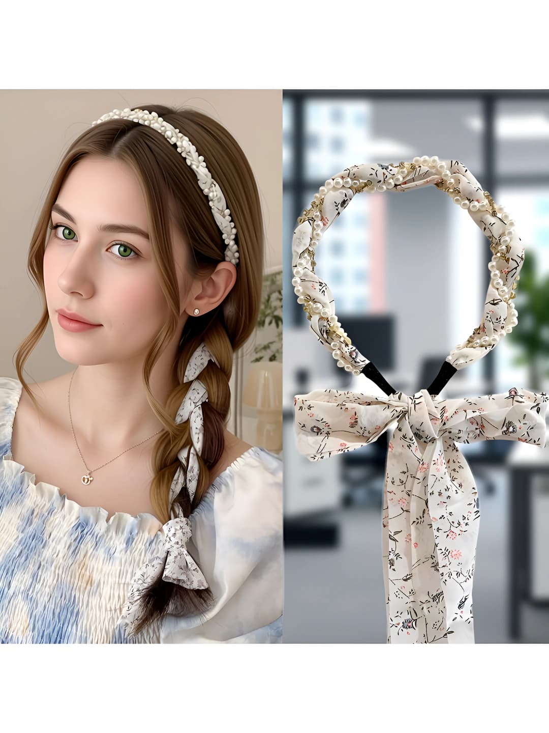 6# Белый мелкий цветочный