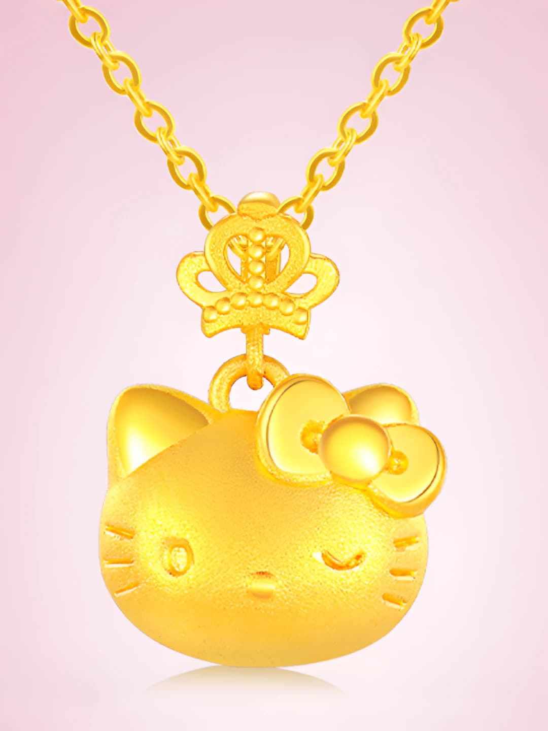 Hello Kitty crown necklace