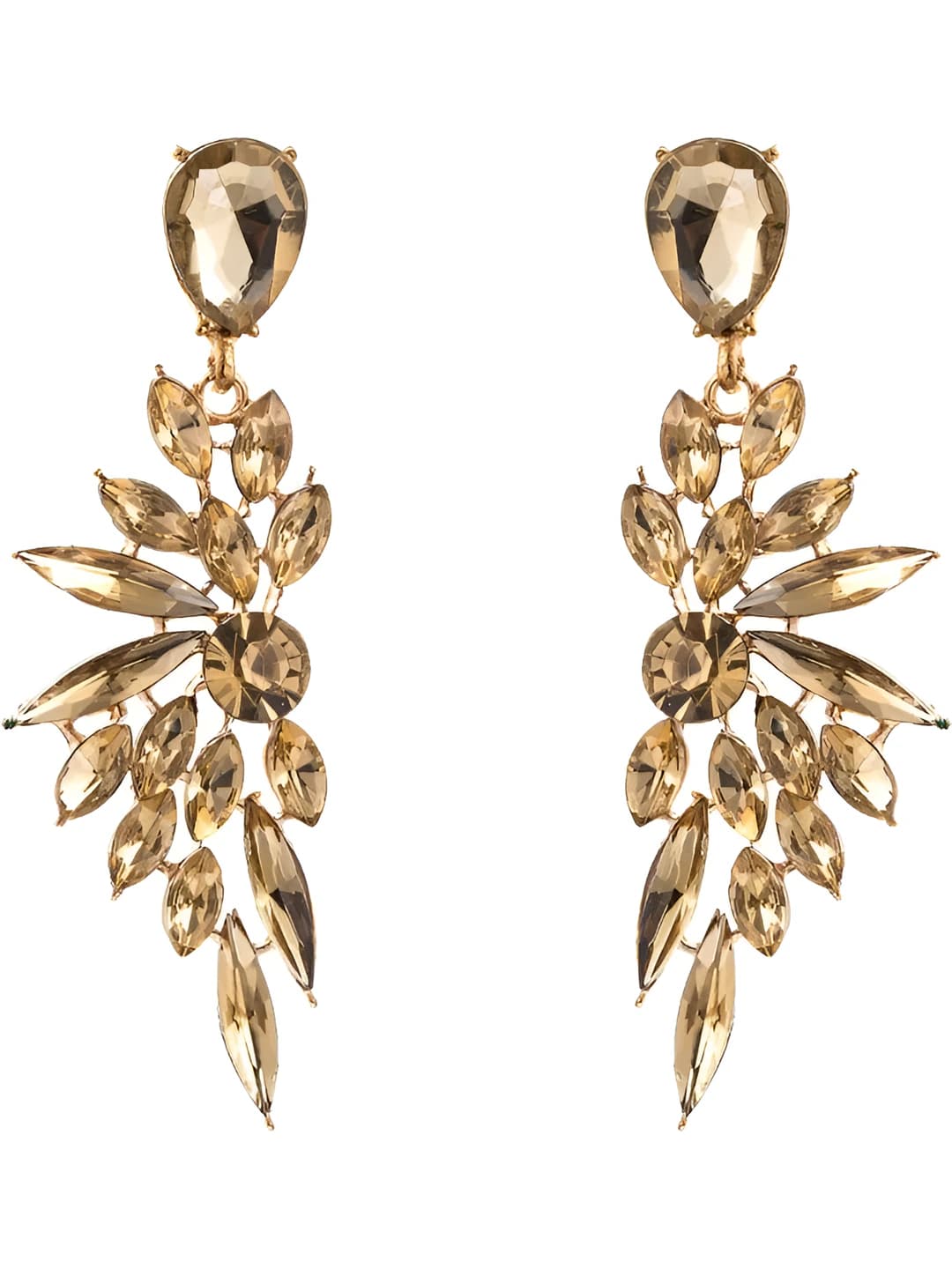 Champagne diamond earrings