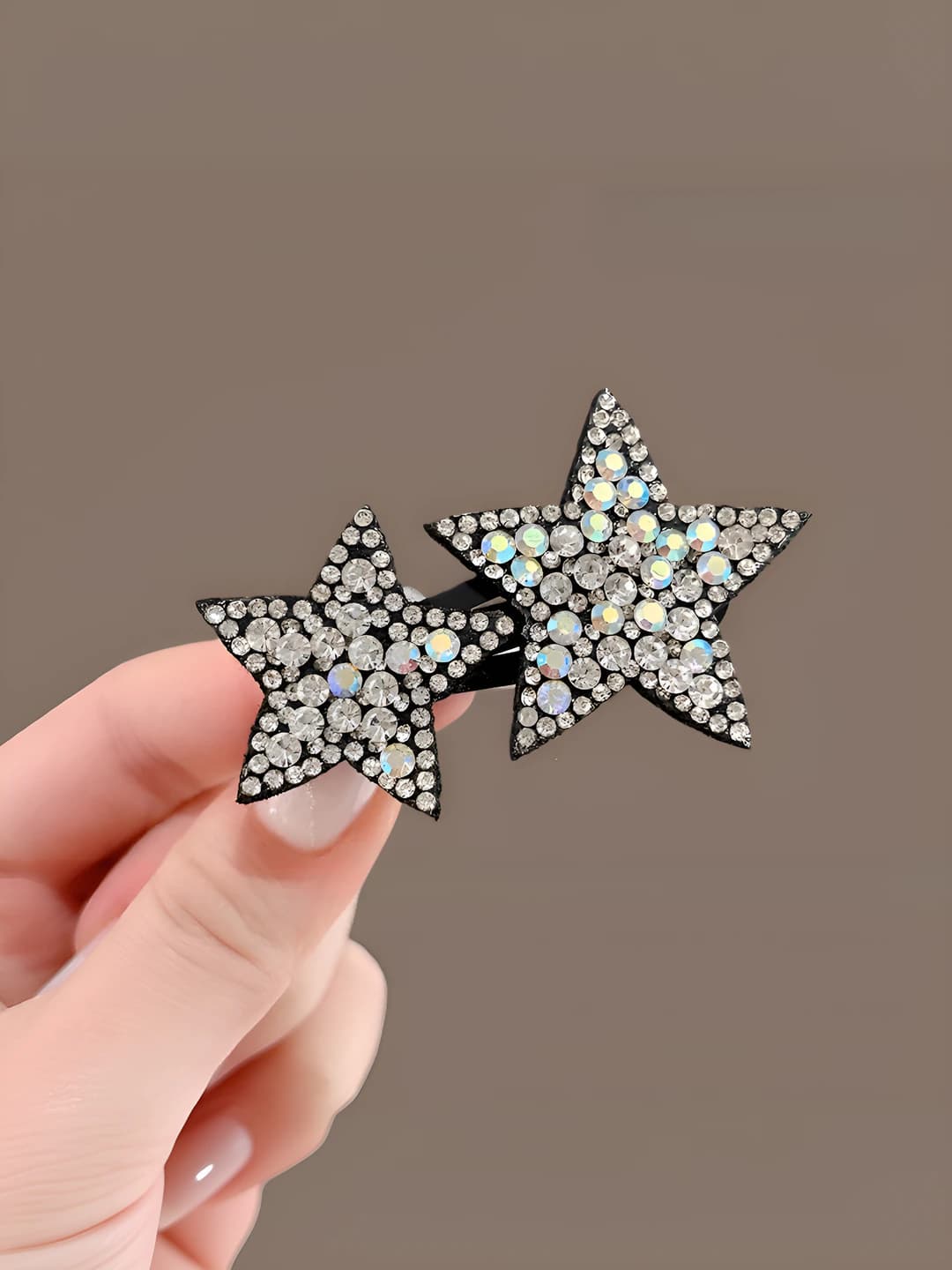 2# Five-point star silver 6.5 cm