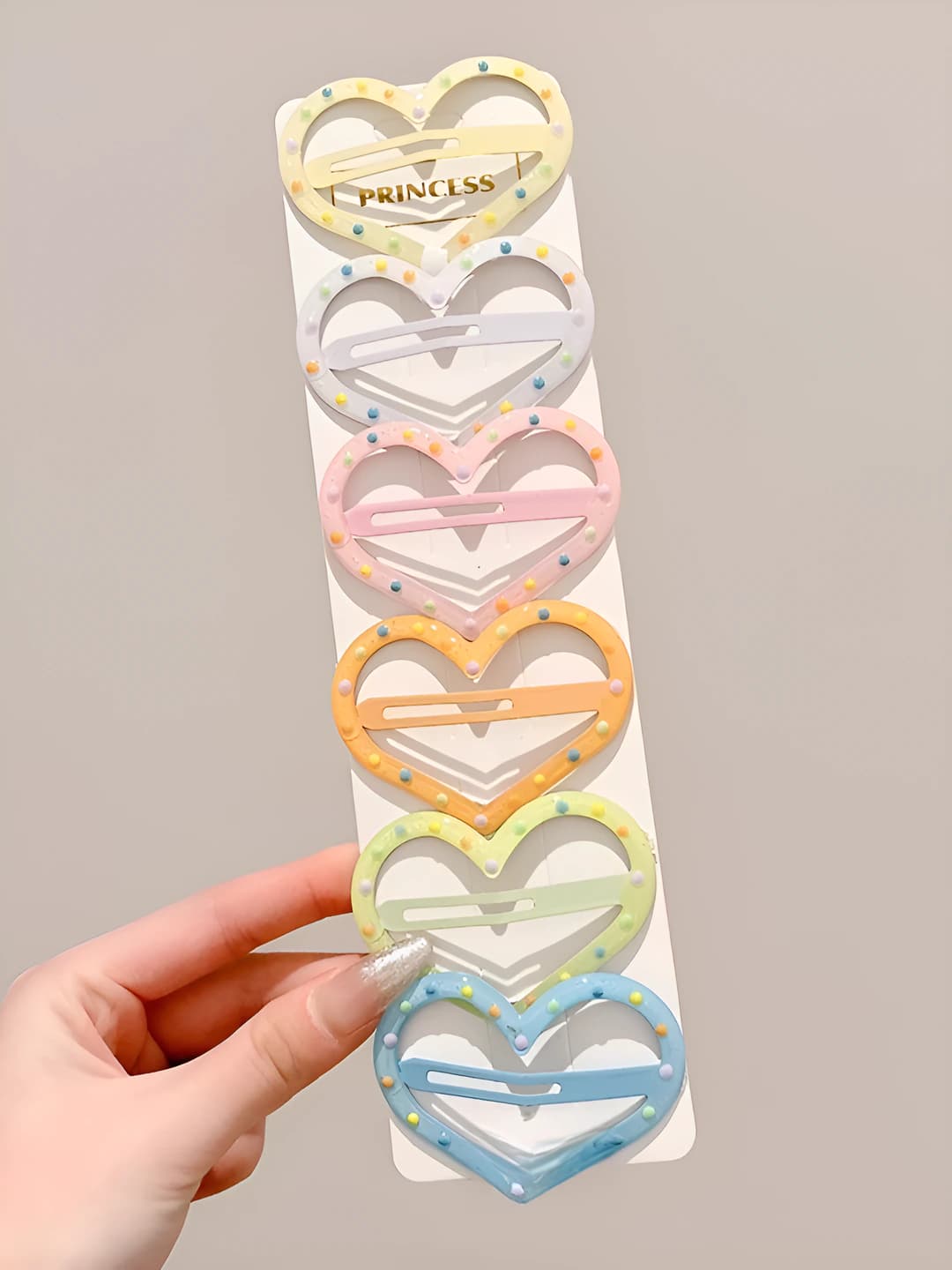 2# Heart 6 pcs - 7 cm