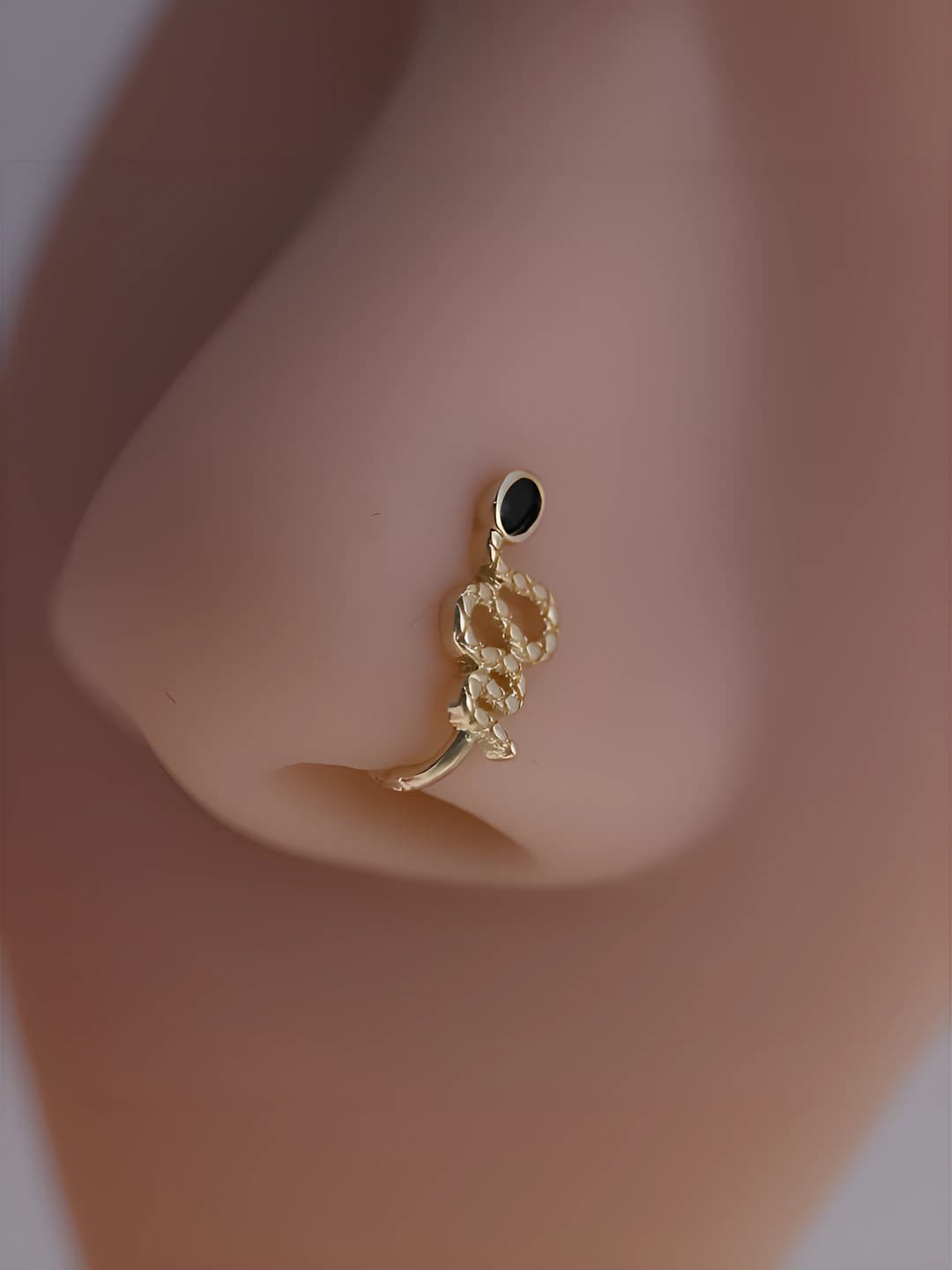 Black snake shape nose clip