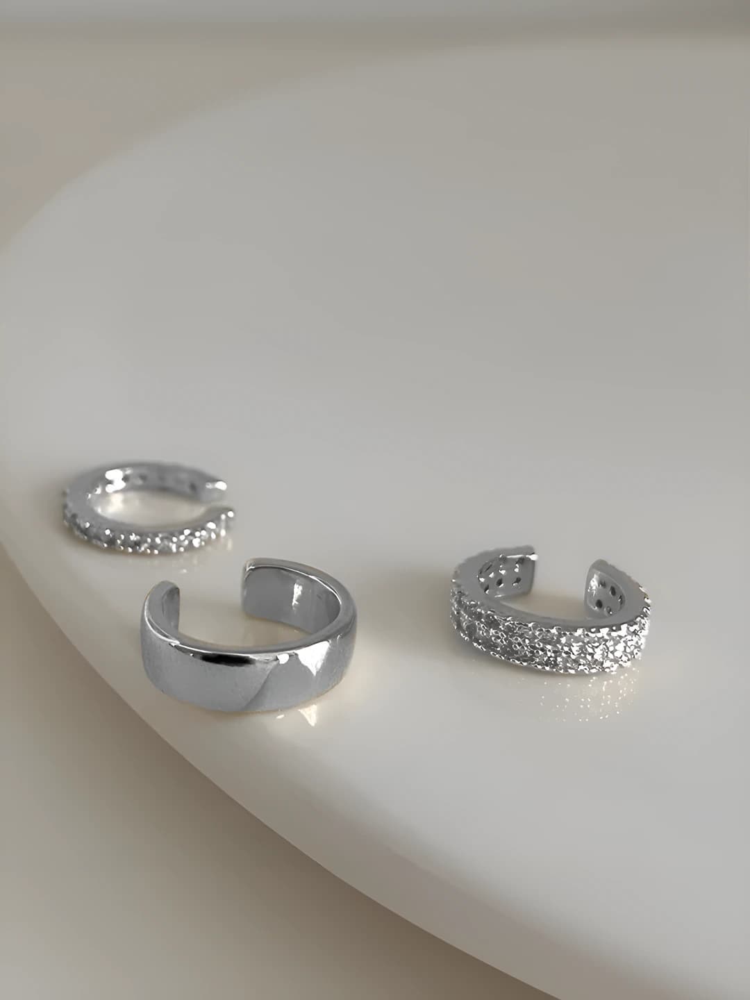 Серебро, 3 шт, внутр. диаметр 8 мм